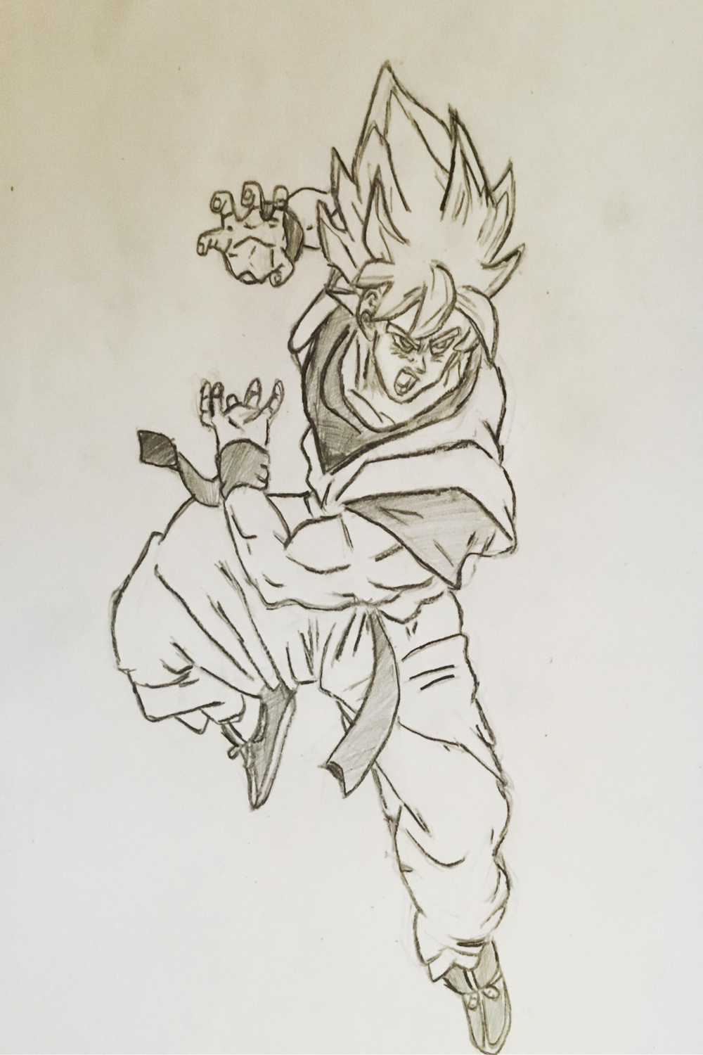 An attempt at drawing Goku : r/dbz