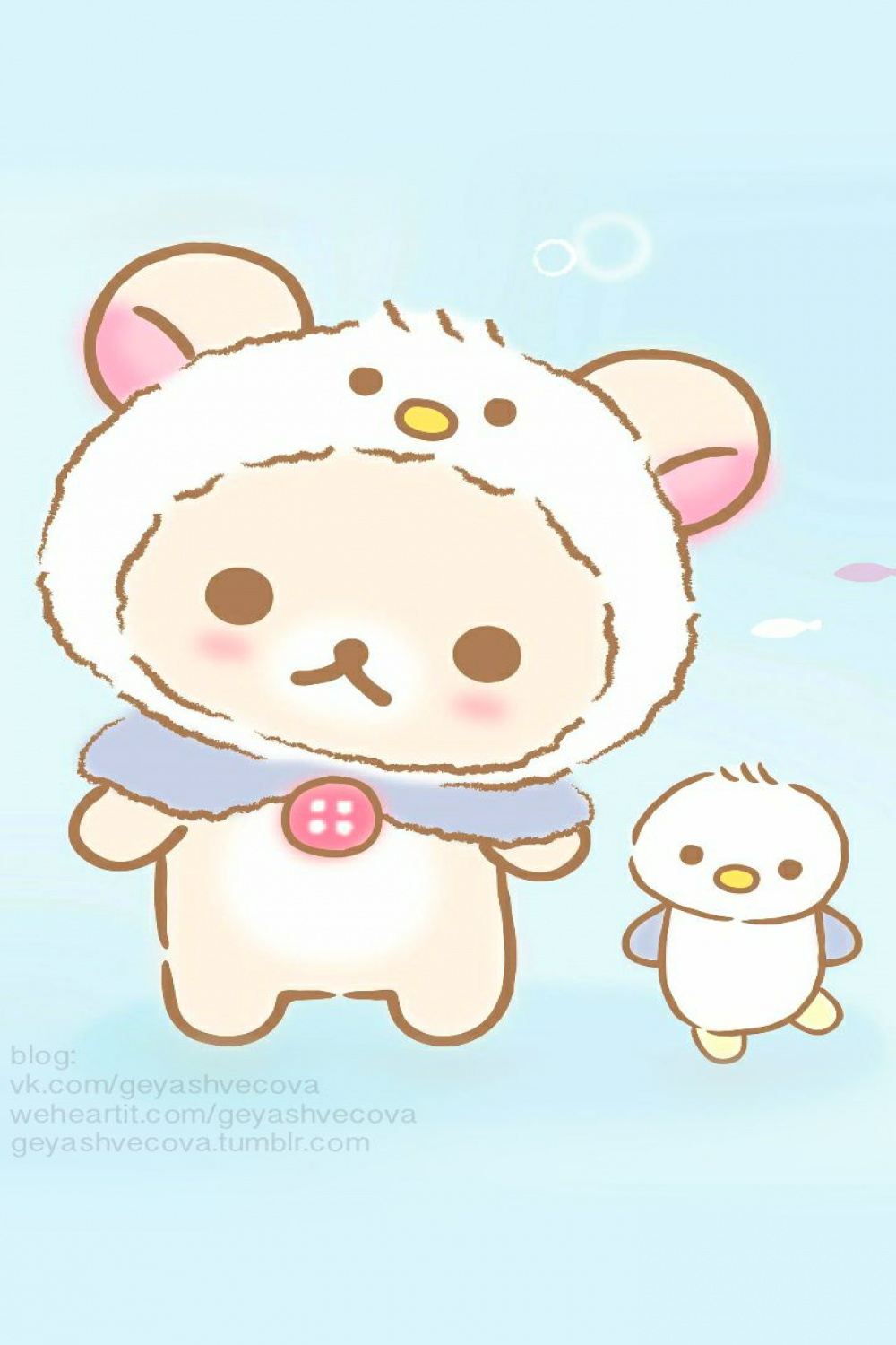 animals, beautiful, and cute afbeelding  Rilakkuma wallpaper