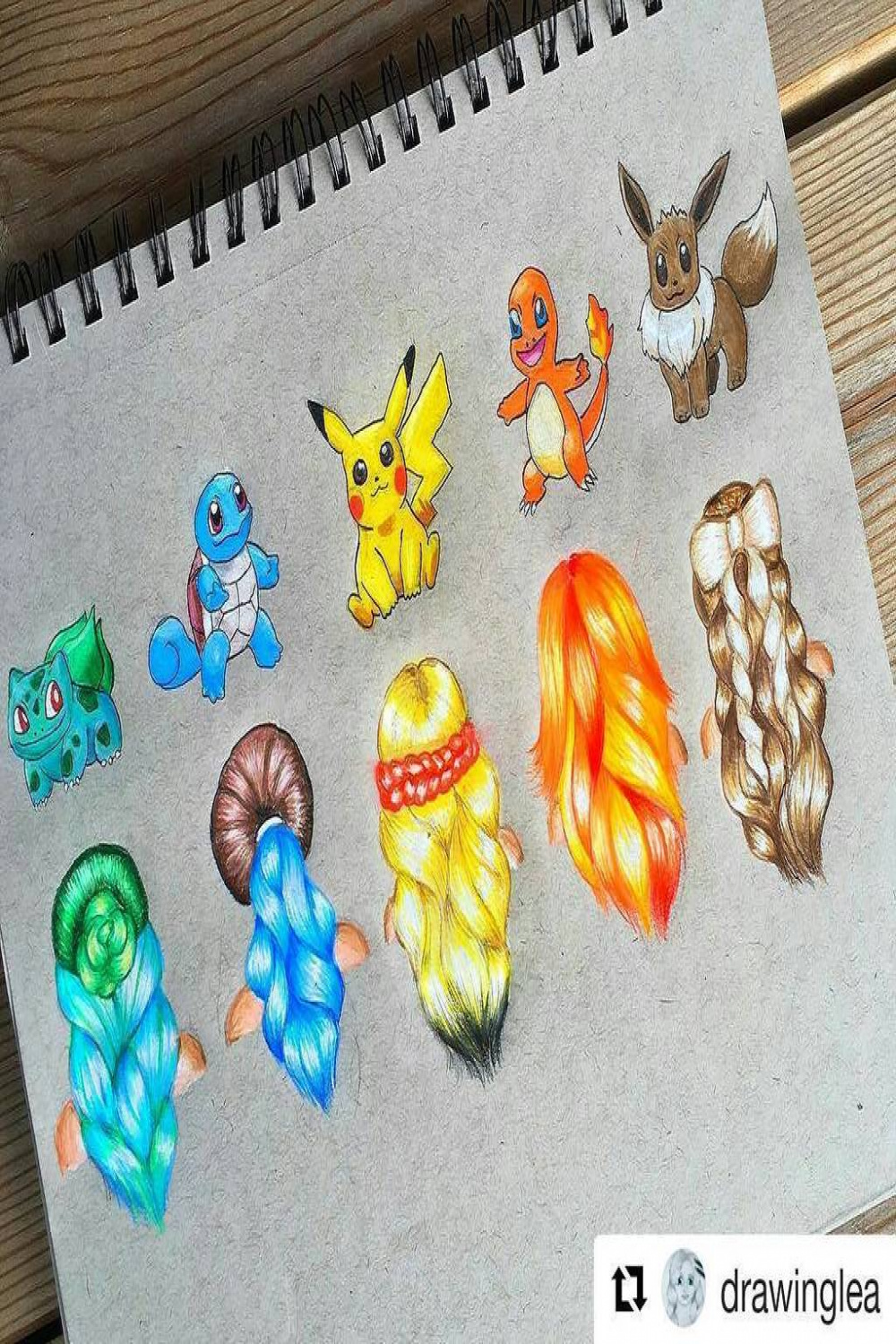 ArtForGeeks AG on X: "Pokemon hairstyles!💗 .