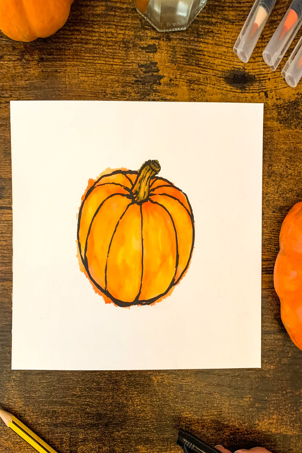 Autumn Art Project - Halloween Pumpkin — Drawn Together Art