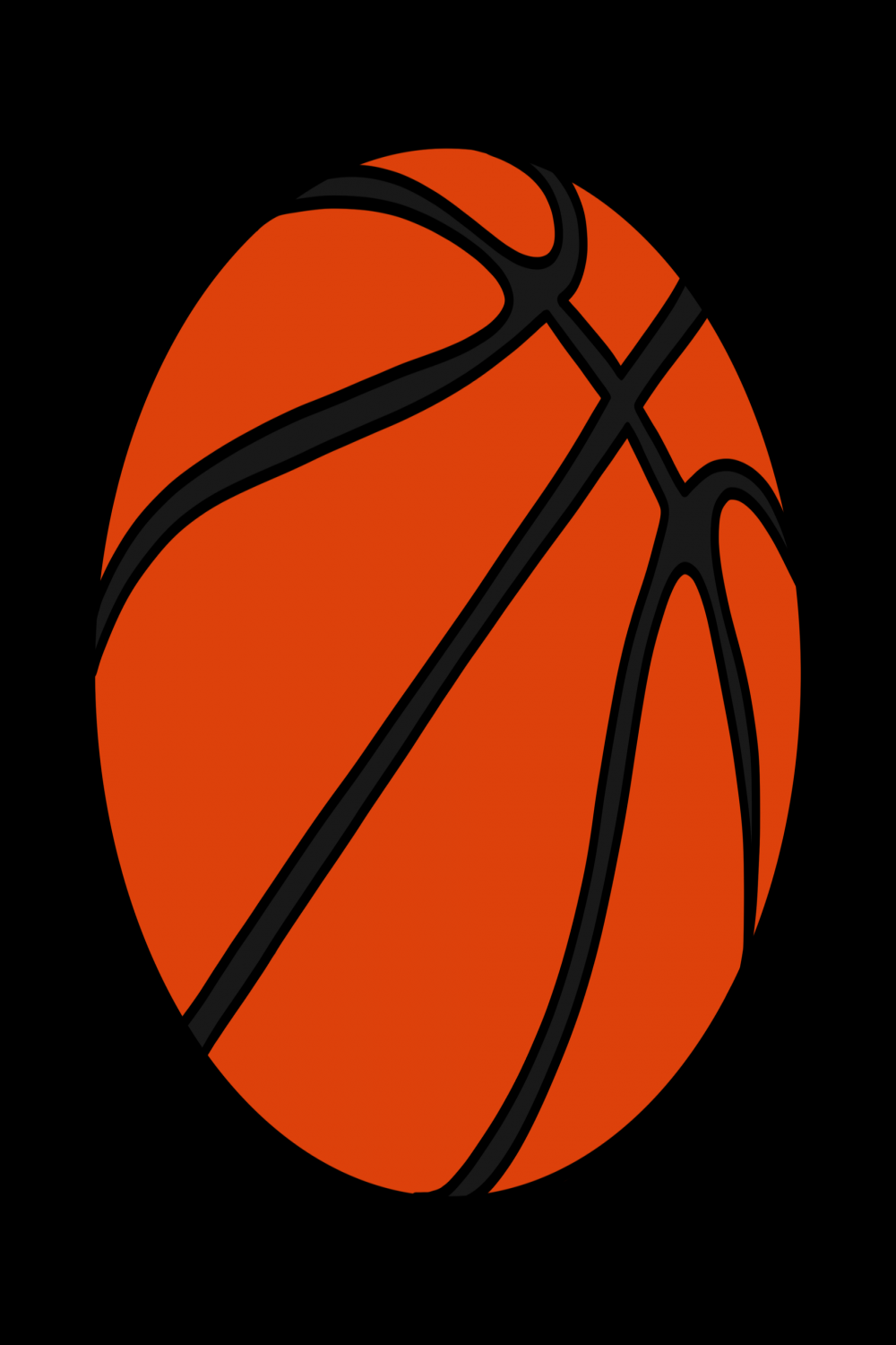 Basic Basketball Drawing  PNG