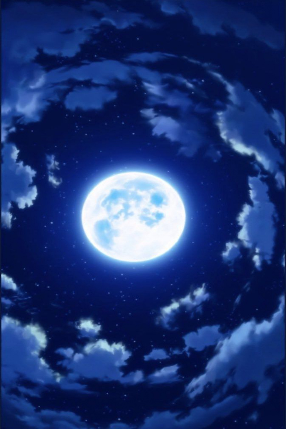 Captivating Anime Moon Scenery