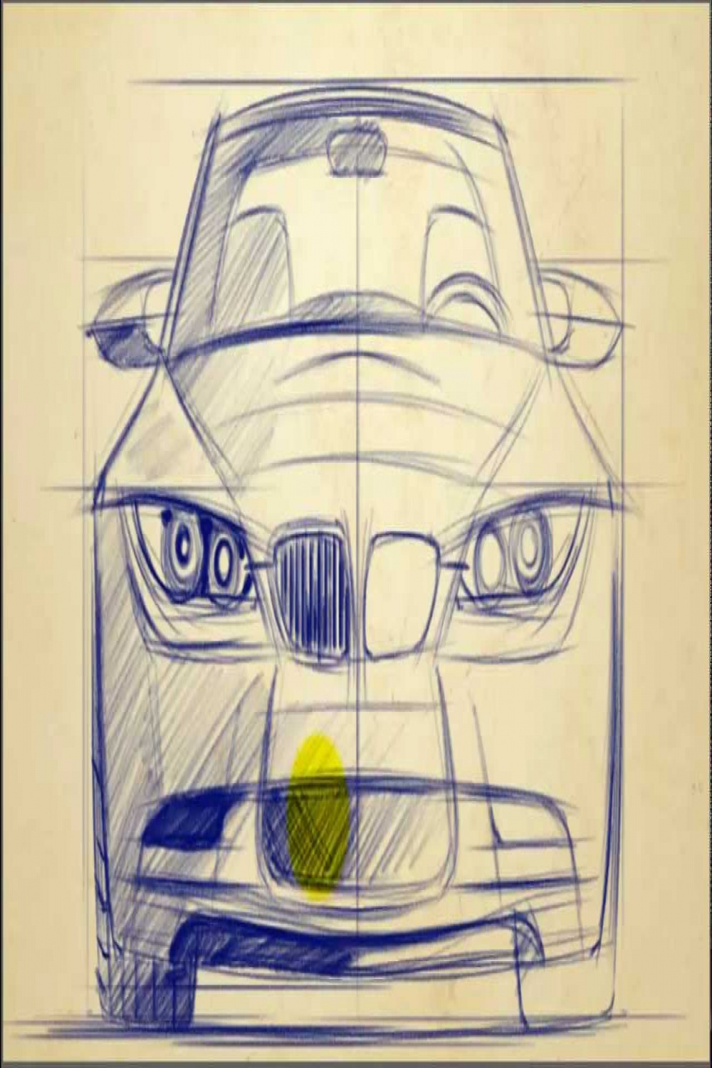 CAR DESIGN TUTORIALS: How to Draw BMW  Series Front View