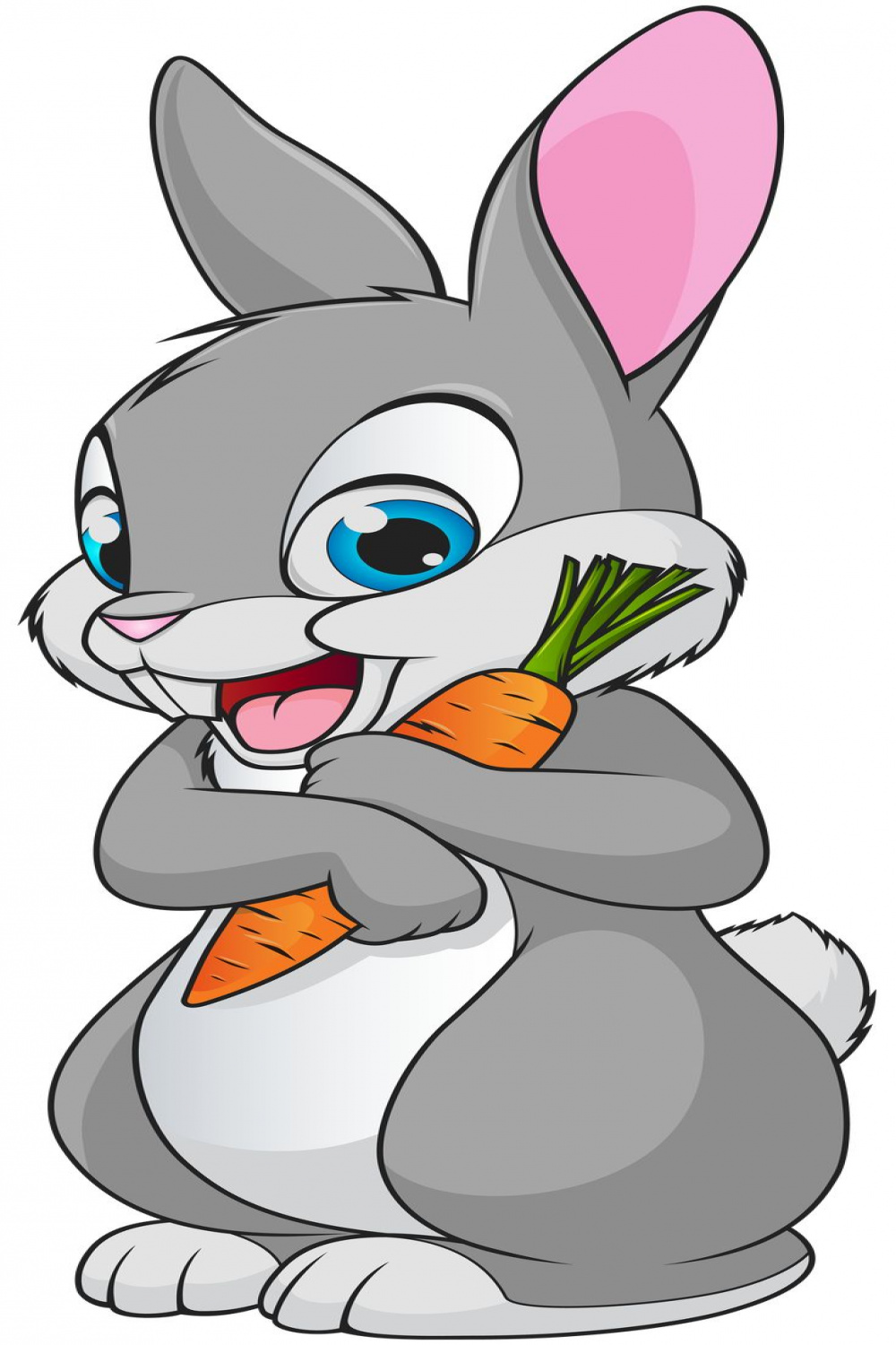 Cute Bunny Cartoon Transparent Clip Art Image​  Gallery