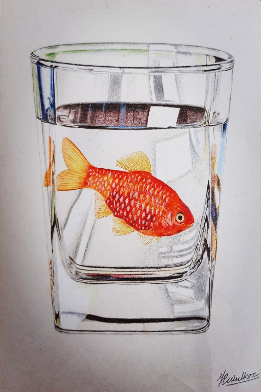 D Fish 🐠 Realistic Color Pencil Artwork ✏ 🎨 in 202