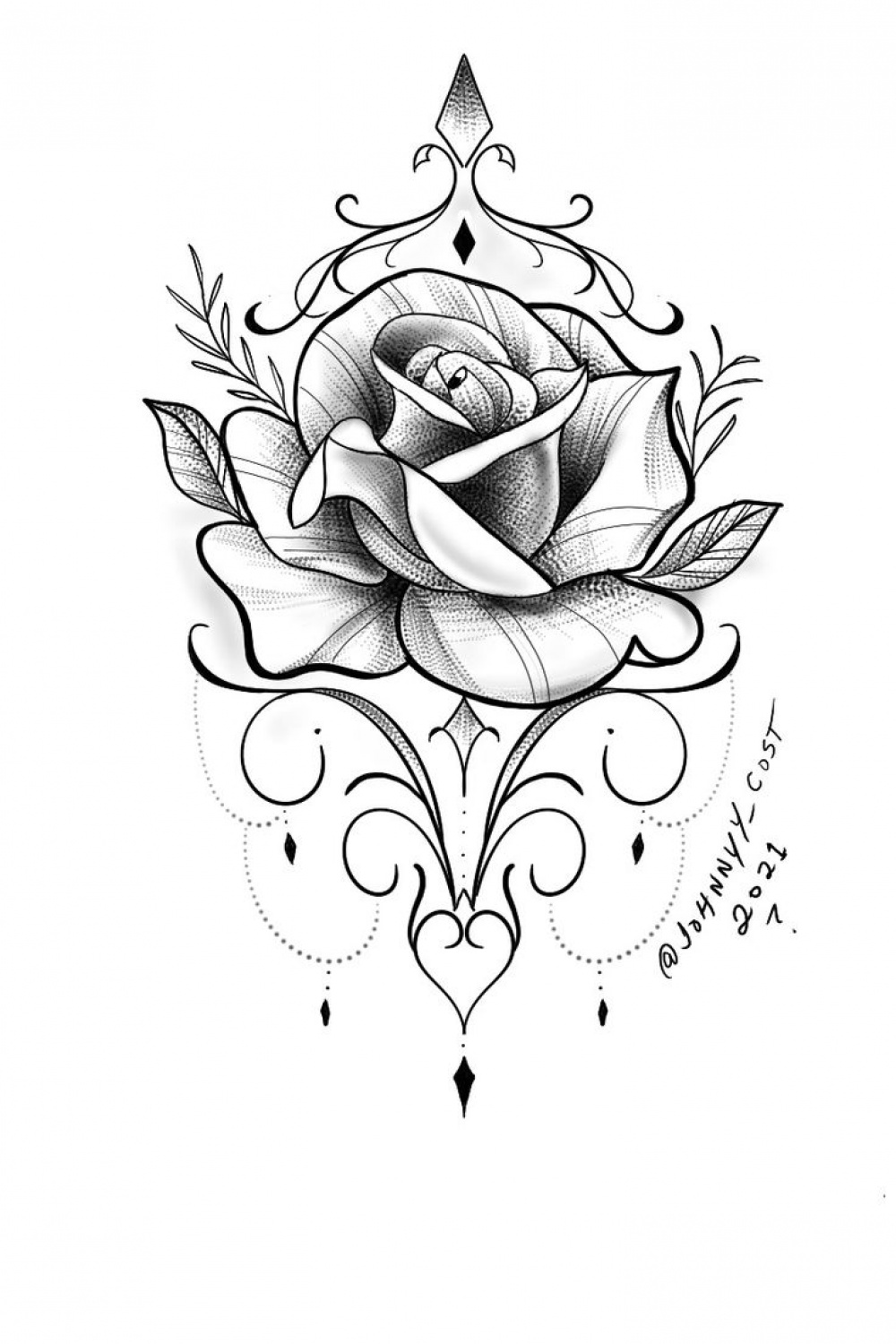 Desenhos tattoo flores  Pochoirs tatouage, Tatouage initiale