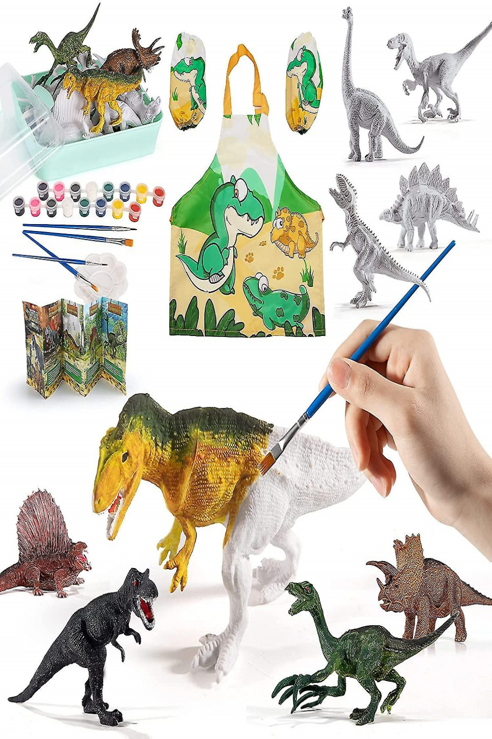 Dinosaur Drawing Game Animal World Drawing Toy Model Puzzle