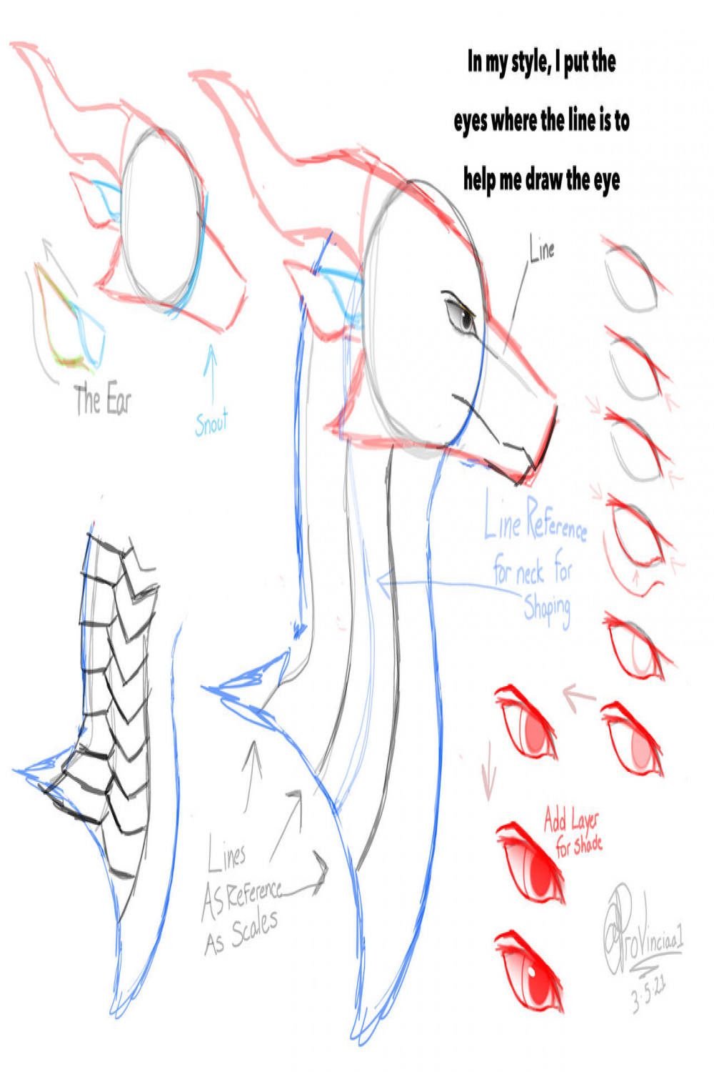 dragon head tutorial by Provinciaa on DeviantArt