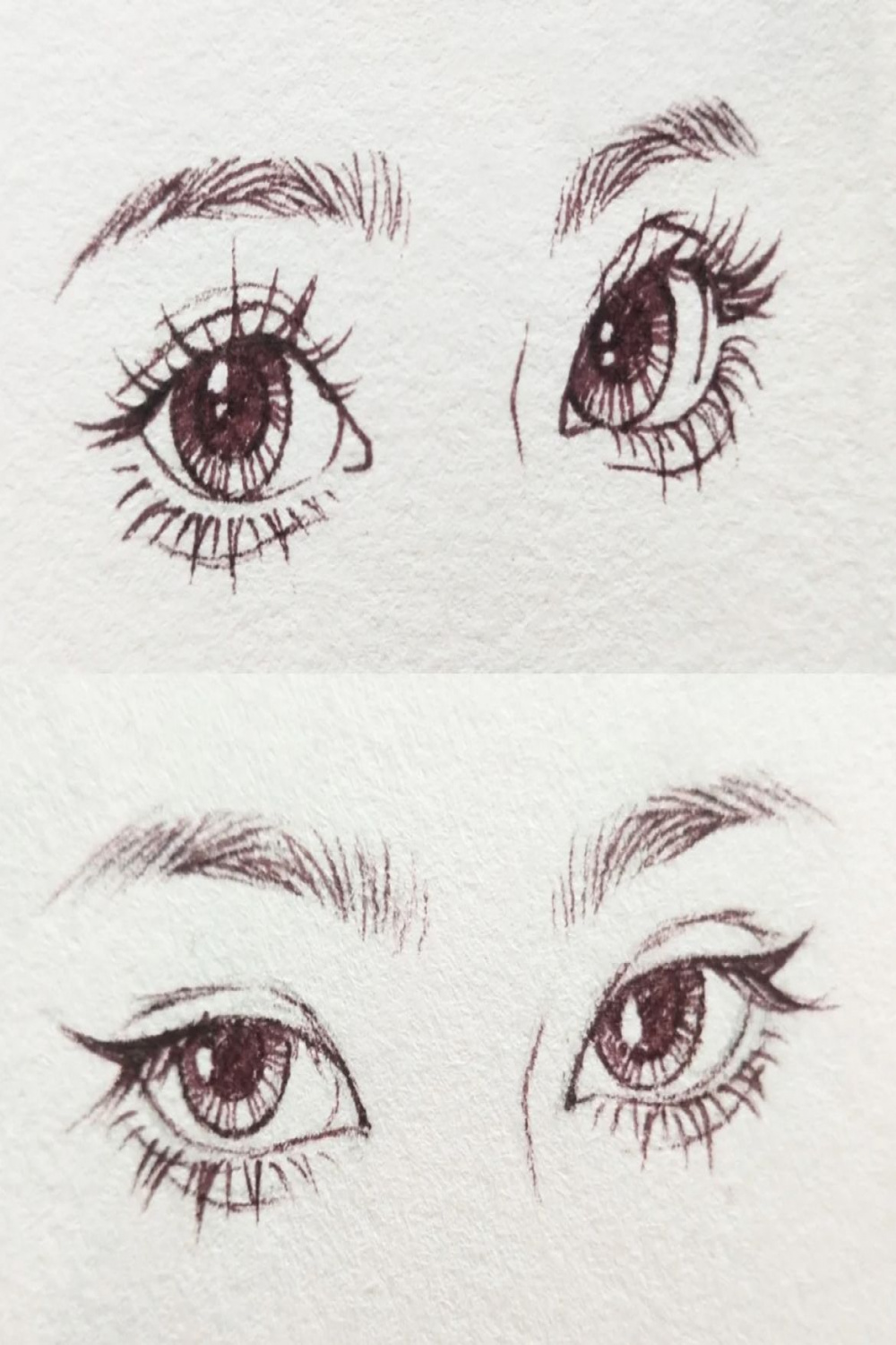 Drawing eyes  Art drawings sketches, Animation art sketches, Art