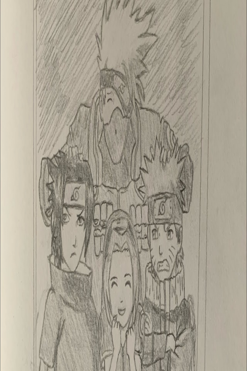 DRAWING TEAM !!!  Naruto  pencil sketch