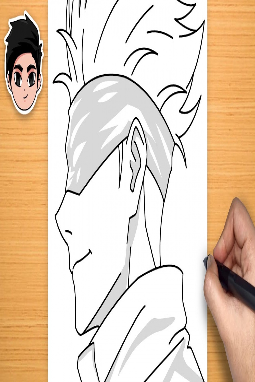 Easy Anime Drawing  How to Draw Gojo Satoru (Side view) from Jujutsu  Kaisen Step-by-Step