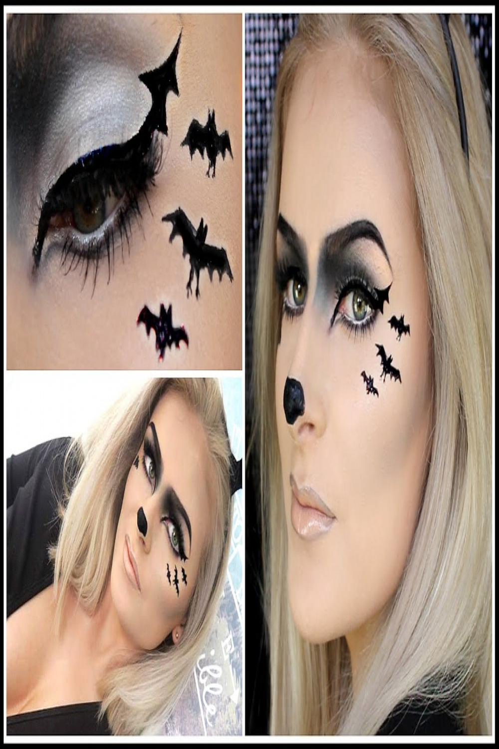 Easy BAT Makeup  Sexy + Cute Halloween Animal Look!