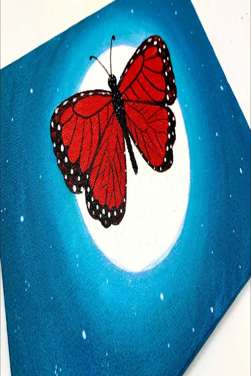 Easy Butterfly Night Scenery Drawing & Painting tutorial for beginners/ How  to Paint Butterfly