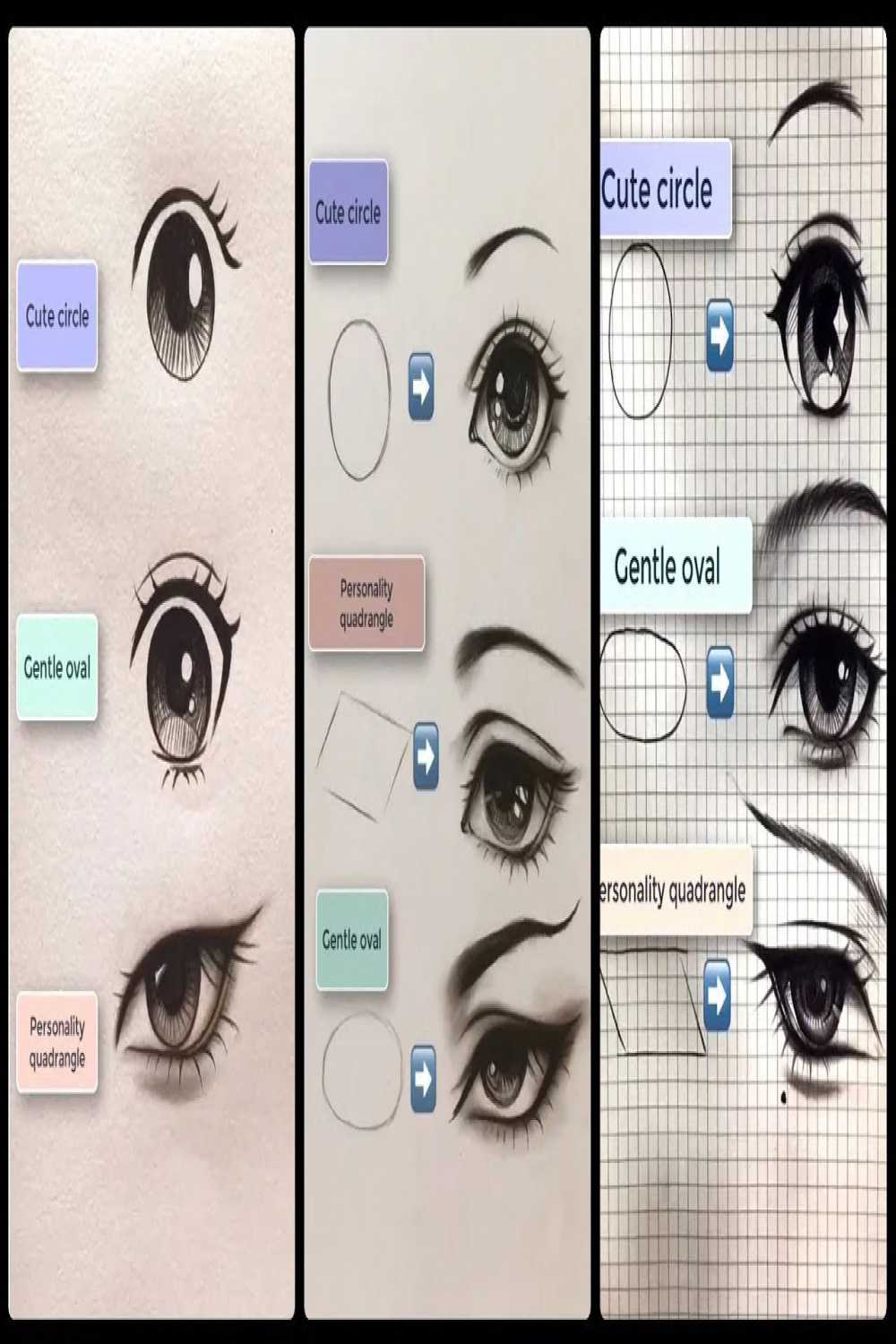 Easy drawing tips and tricks anime eyes semi realistic P  Draw so easy  Anime