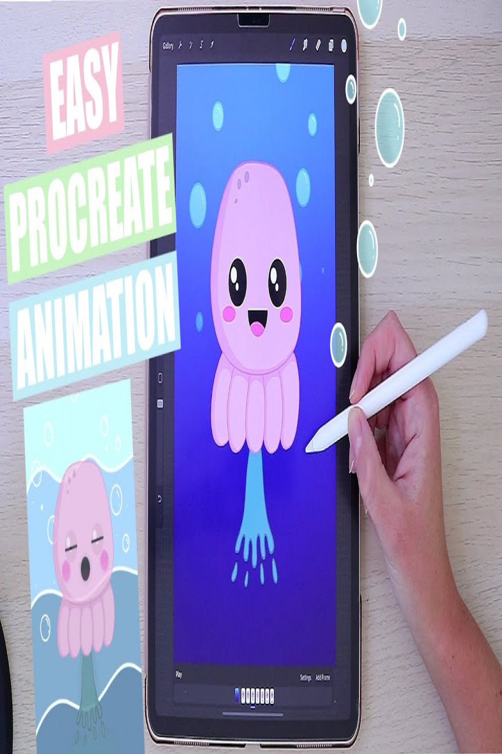 Easy Procreate Animation Process  Step by step tutorial for beginners