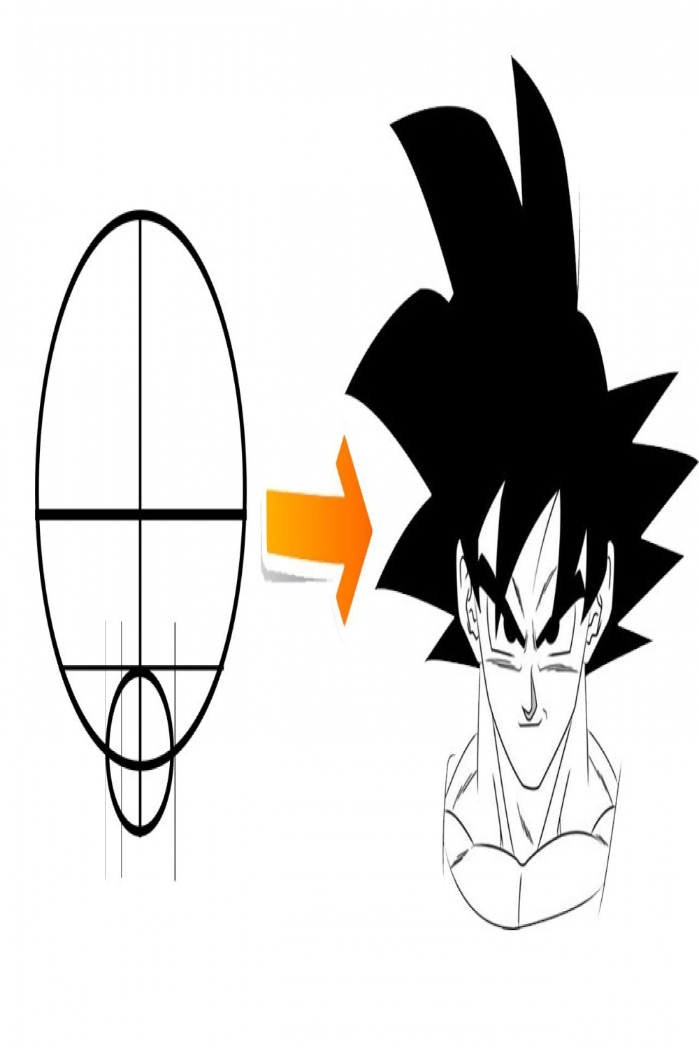 Easy Steps To Draw Goku For Beginners [Drawing Tutorial]