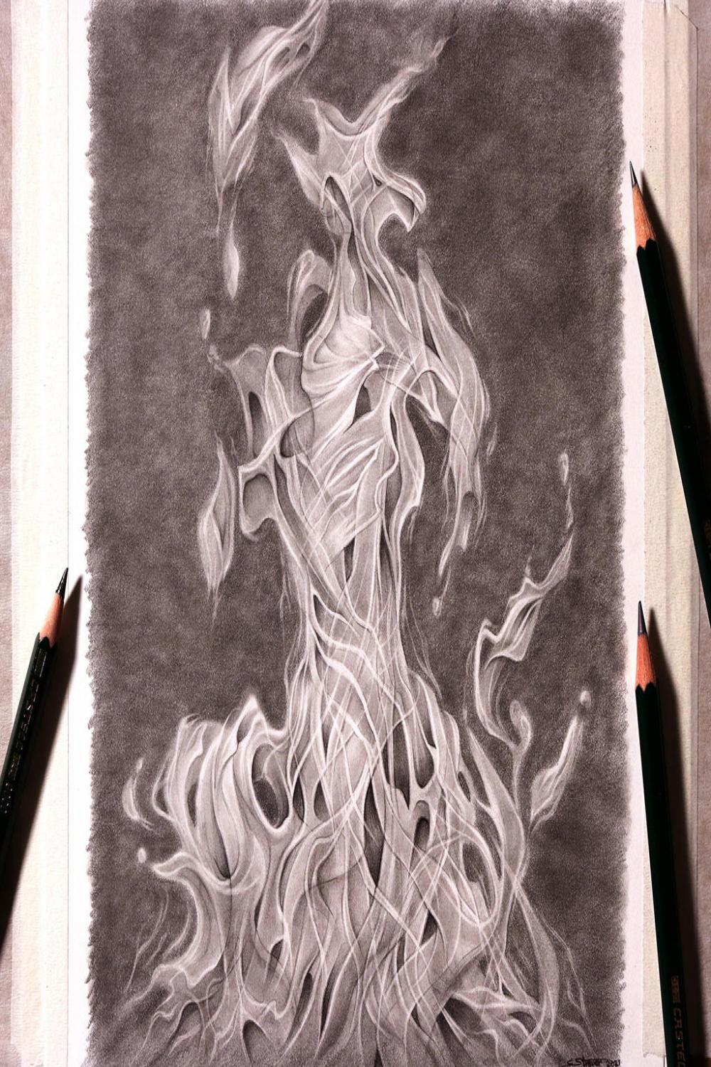 Fire Graphite Drawing by LethalChris on DeviantArt