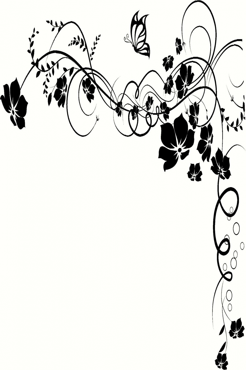 Flower Vine Drawing  Vine drawing, Flower sketch images, Flower