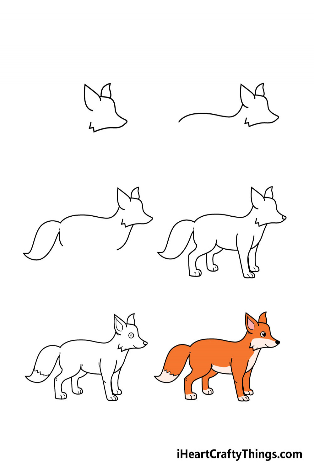 Fox Drawing - How To Draw A Fox Step By Step!