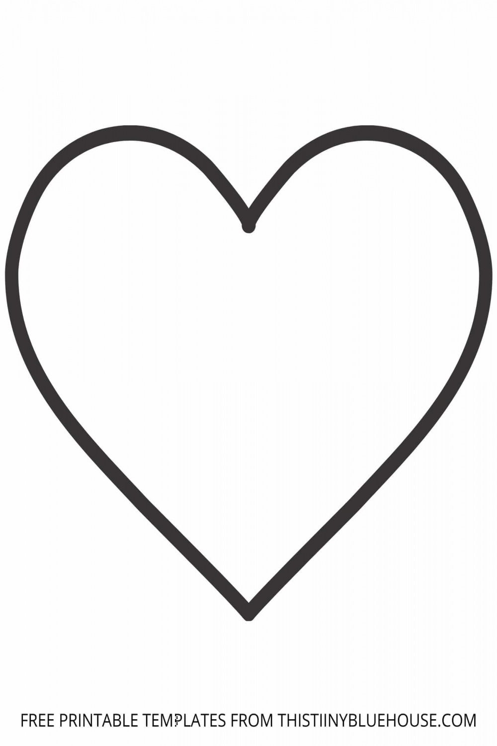 Free Printable Heart Template ( sizes of Heart Outlines Small