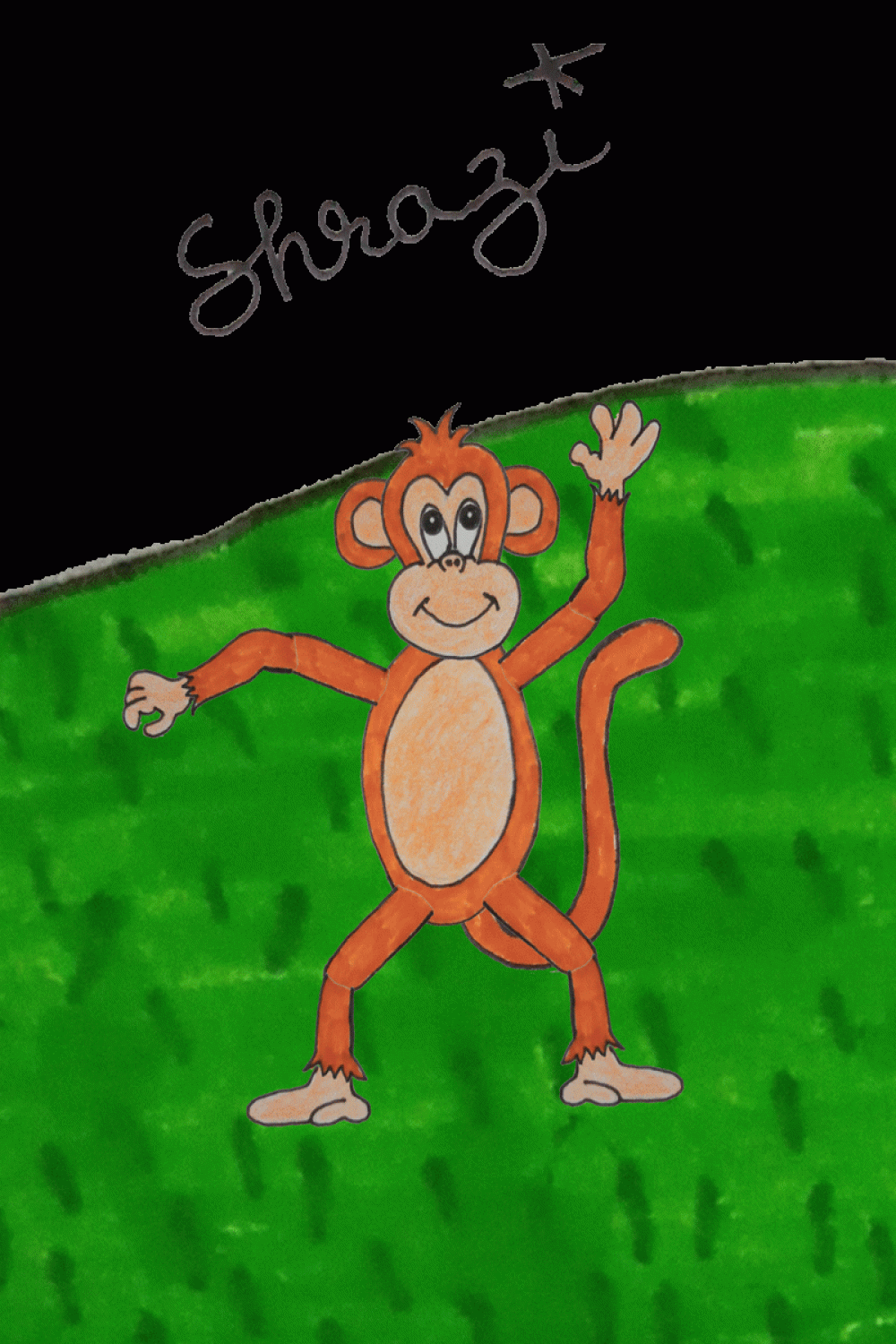 Funny Monkey hand drawing and GIF image 🐵🐒  PeakD