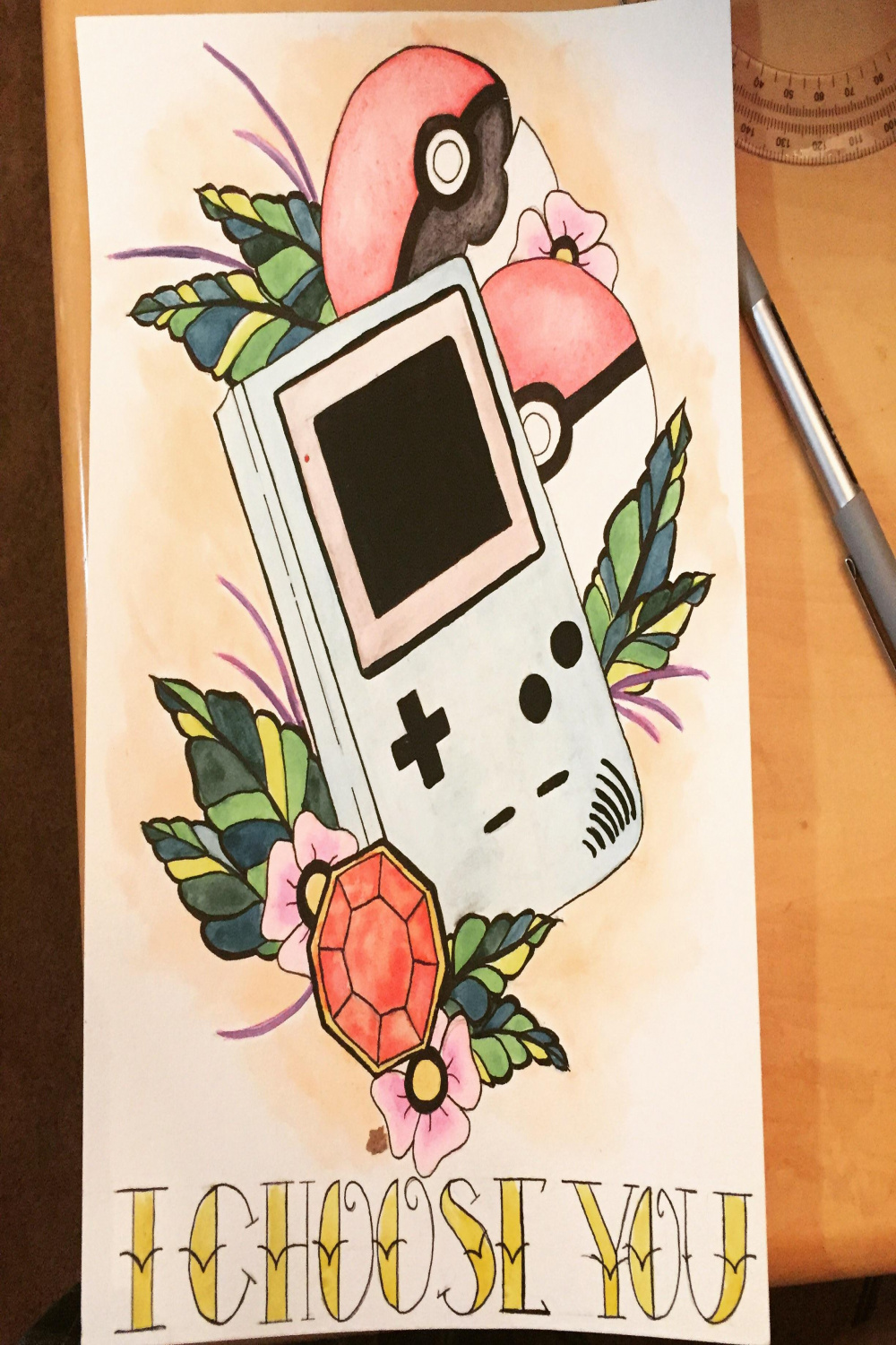 Gameboy/Pokémon Art I made for my boyfriend : r/gaming