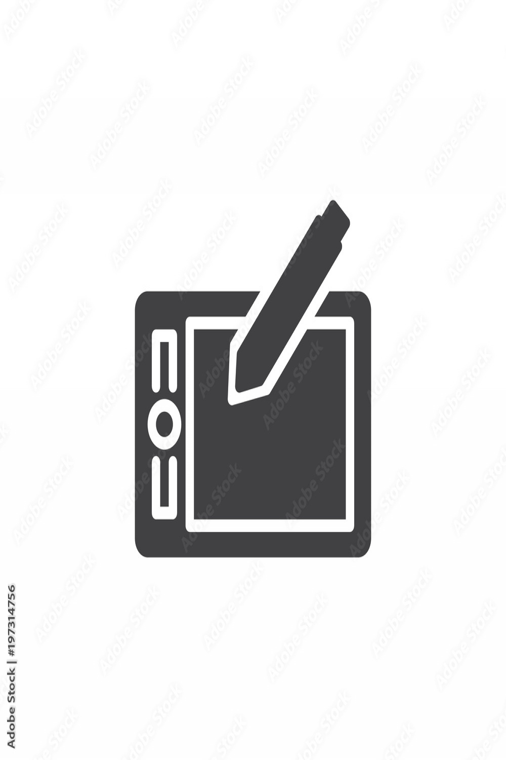 Graphic tablet vector icon