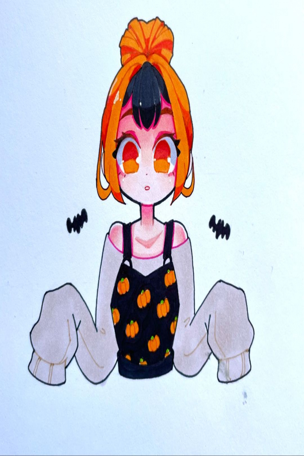 Halloween Egirl Drawing from my sketchbook  Cute halloween