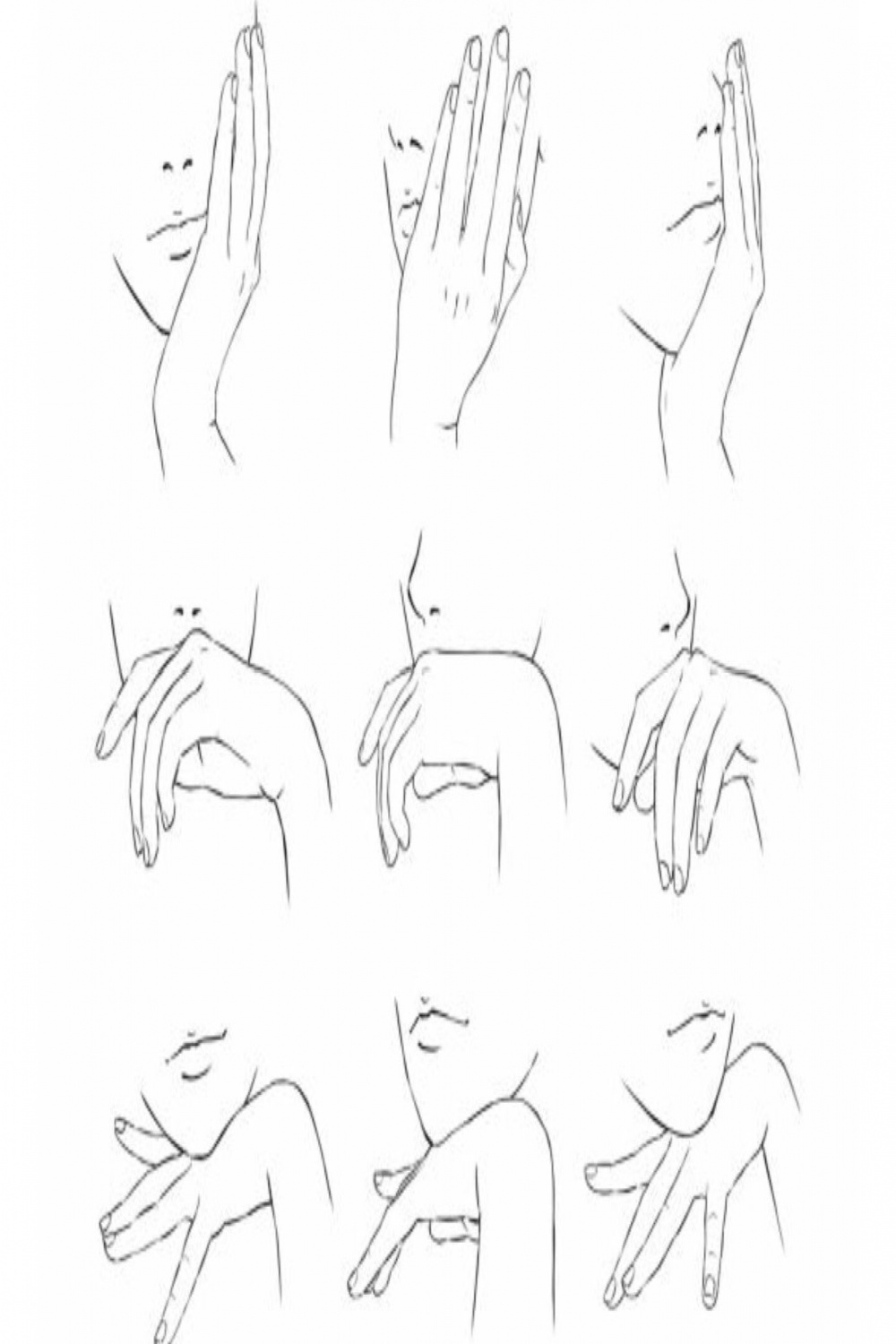 Hand on face reference  Drawing reference, Art reference, Hand