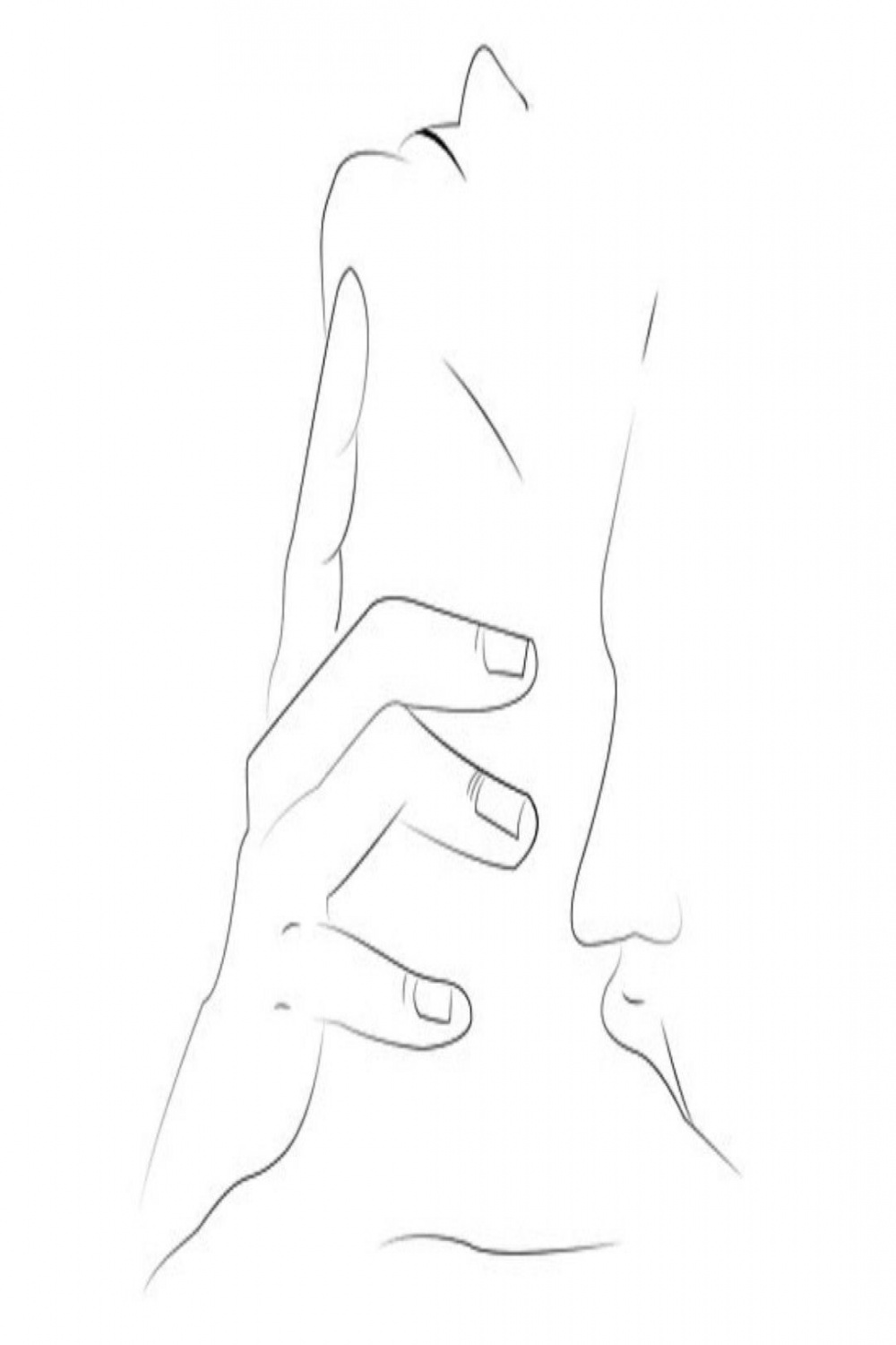 Hand on neck fineline drawing  Drawing tips, Drawing tutorial