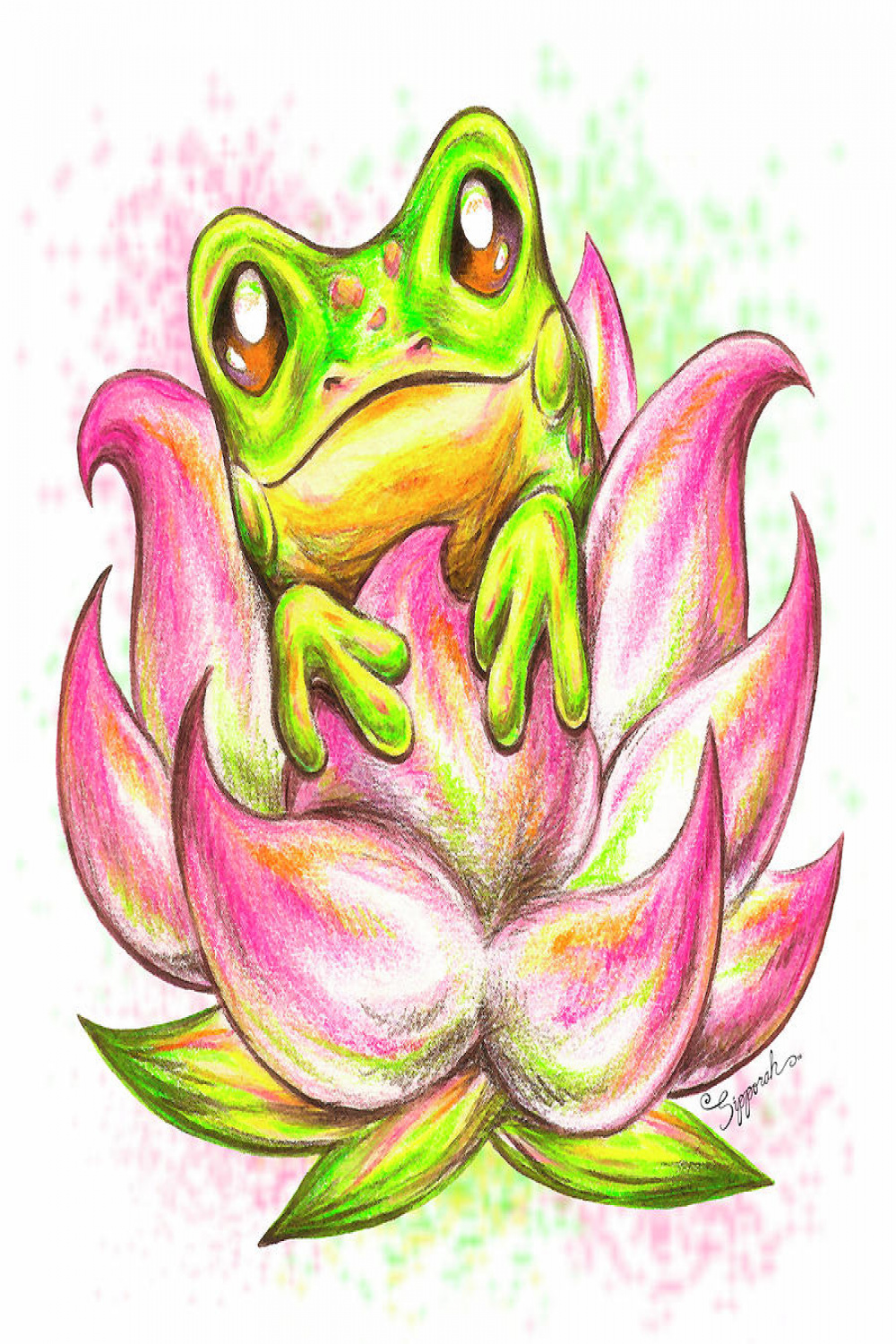 Happy Frog by Sipporah Art and Illustration