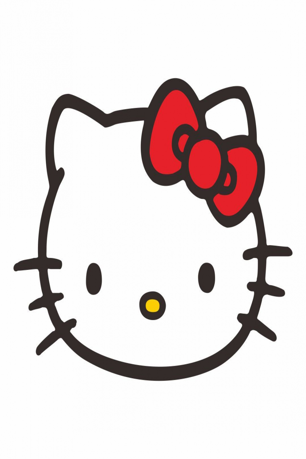 Hello Kitty Face  Hello kitty drawing, Hello kitty pictures