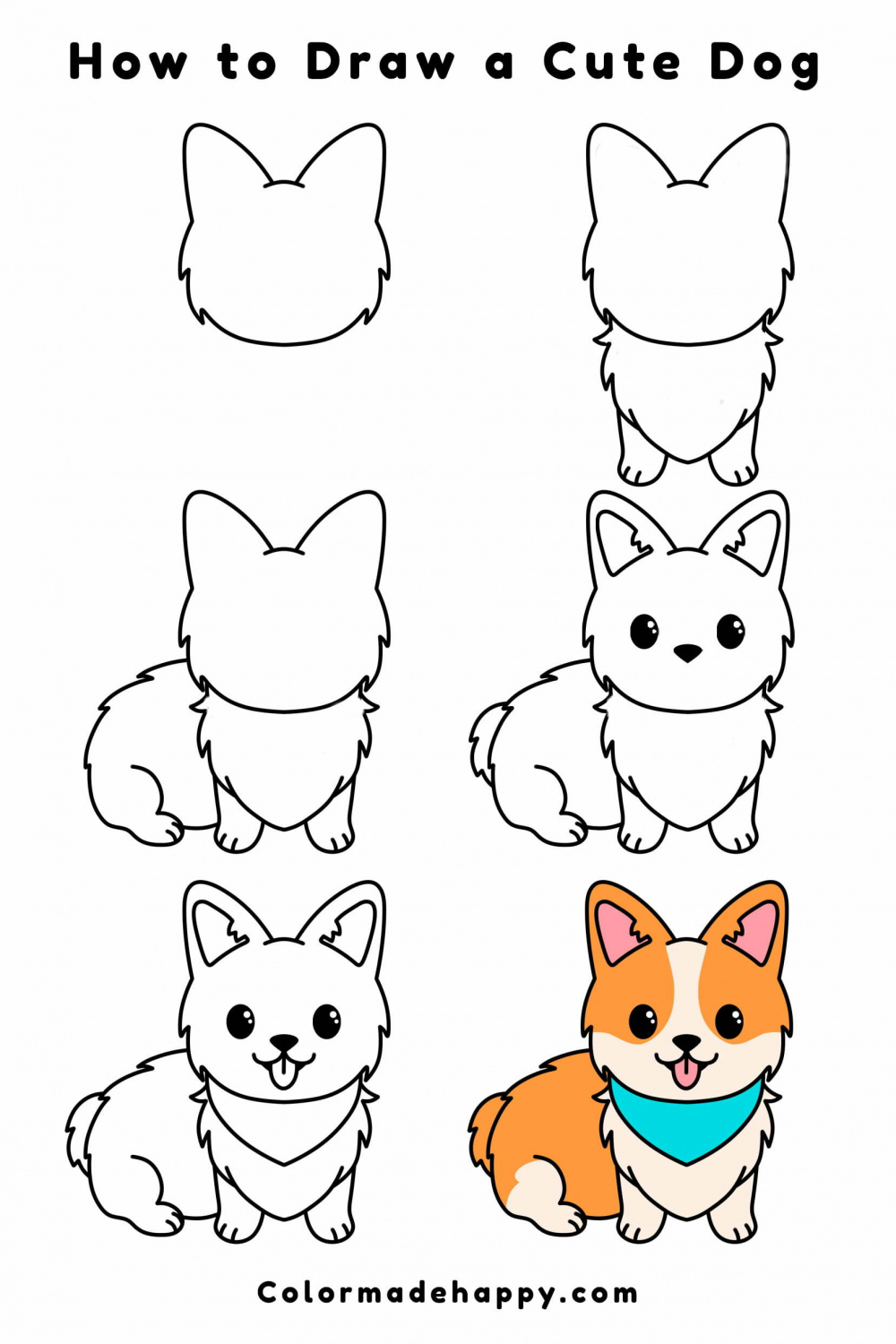 How to Draw a Cute Dog: Step by Step Tutorial