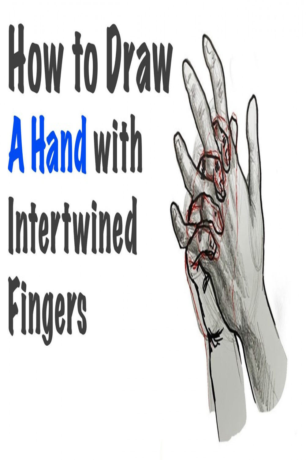 How to Draw a Hand with Intertwined Fingers