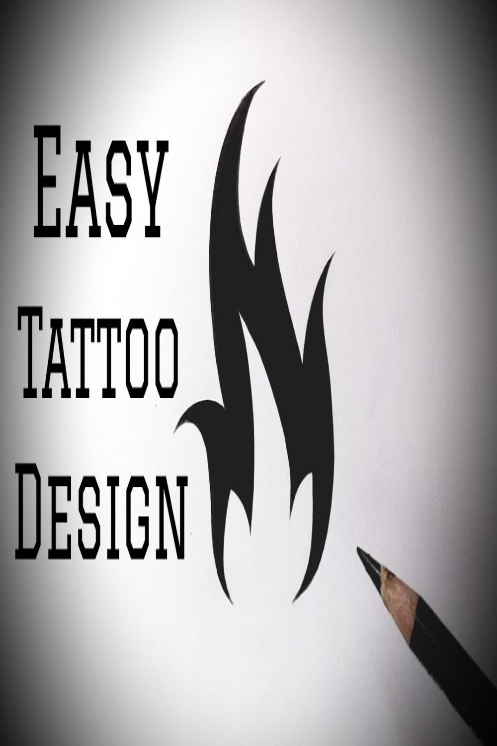 How to draw a tribal fire (flame) tattoo small design drawing easy tattoo  drawing ideas easy