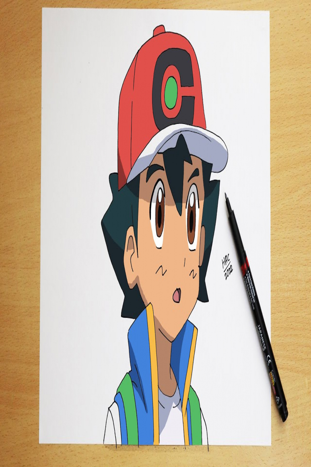 How to draw Ash Ketchum  Step by step  Pokémon Journeys