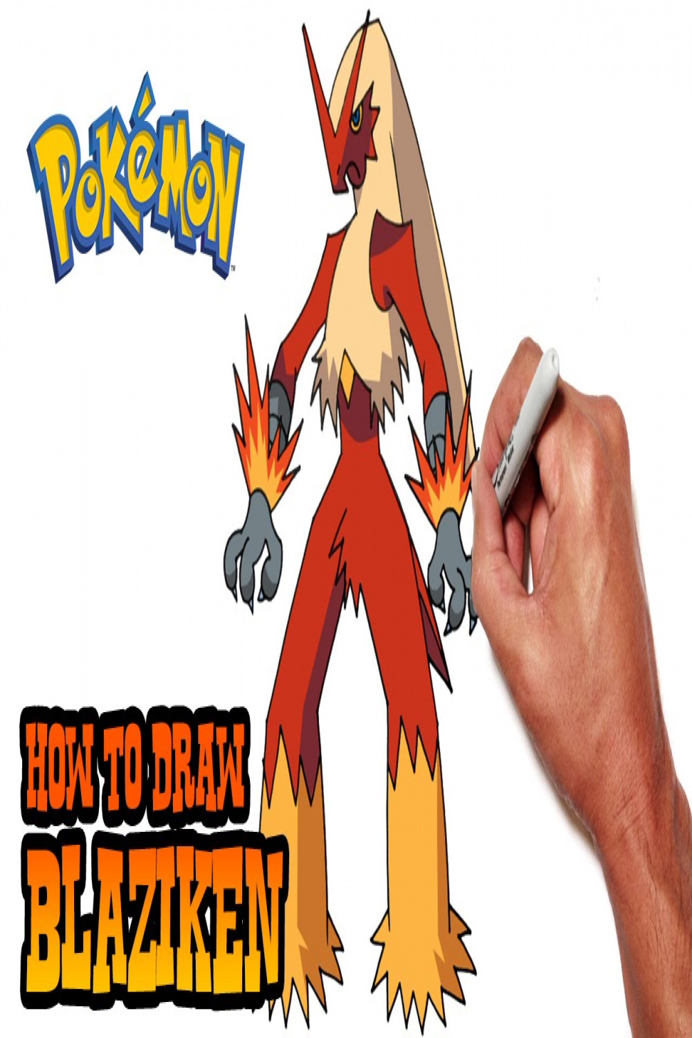 How to Draw Blaziken  Pokemon