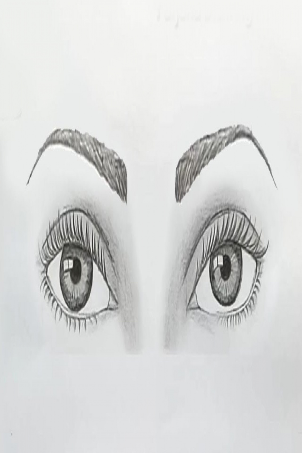 How to draw both eyes for beginners