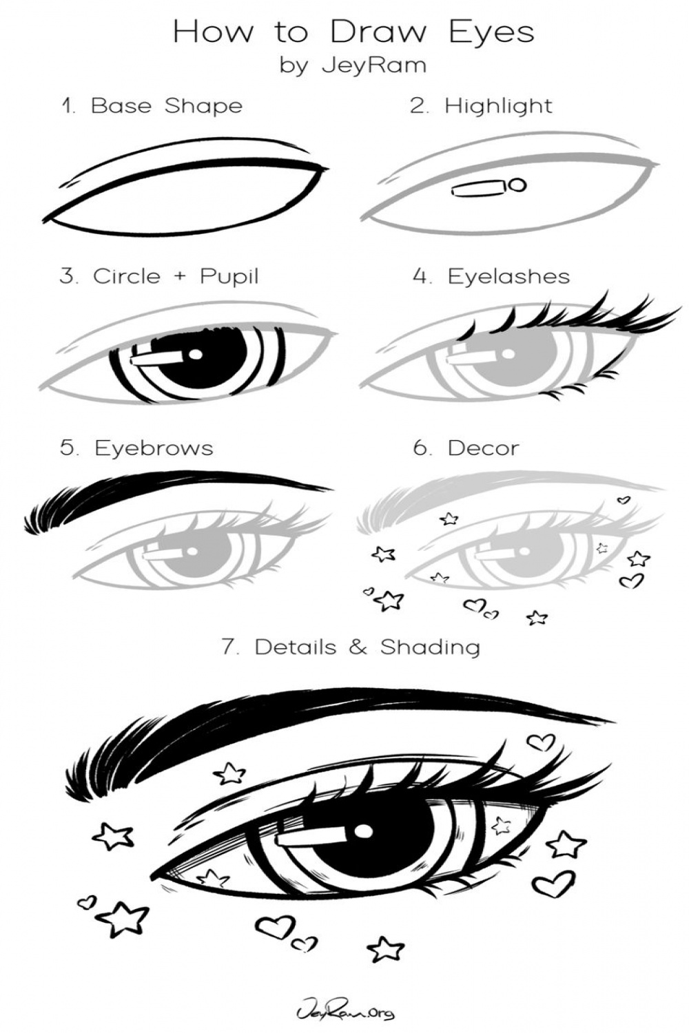 How to Draw Eyes: Free Worksheet & Tutorial  Eye drawing