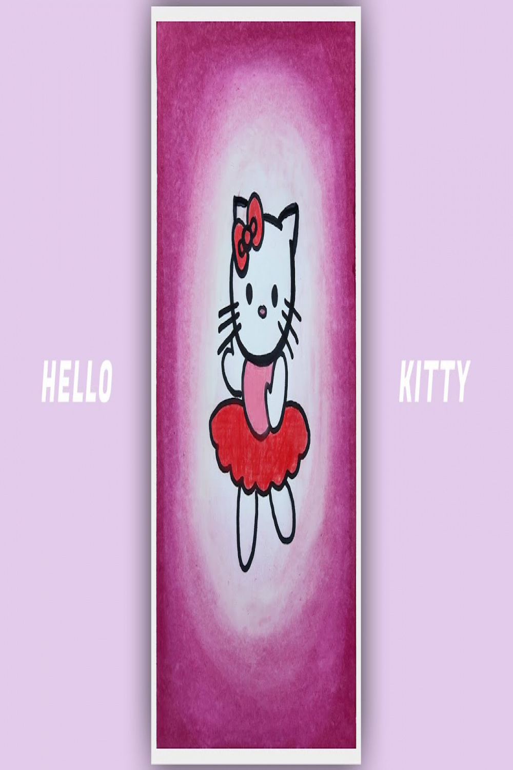 How to draw HELLO KITTY  HELLO KITTY Easy Draw Tutorial for Kids and  Beginners