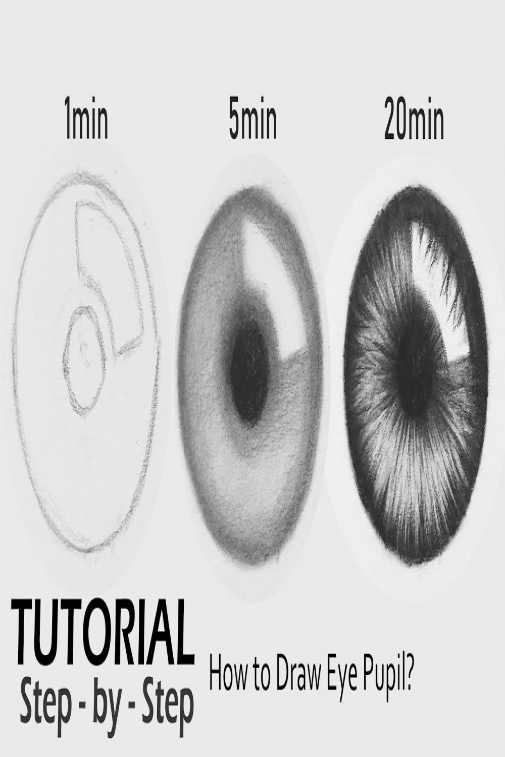 How to Draw Hyper Realistic pupil  LEARN EASY  STEP BY STEP  Iris  EYE  BALL