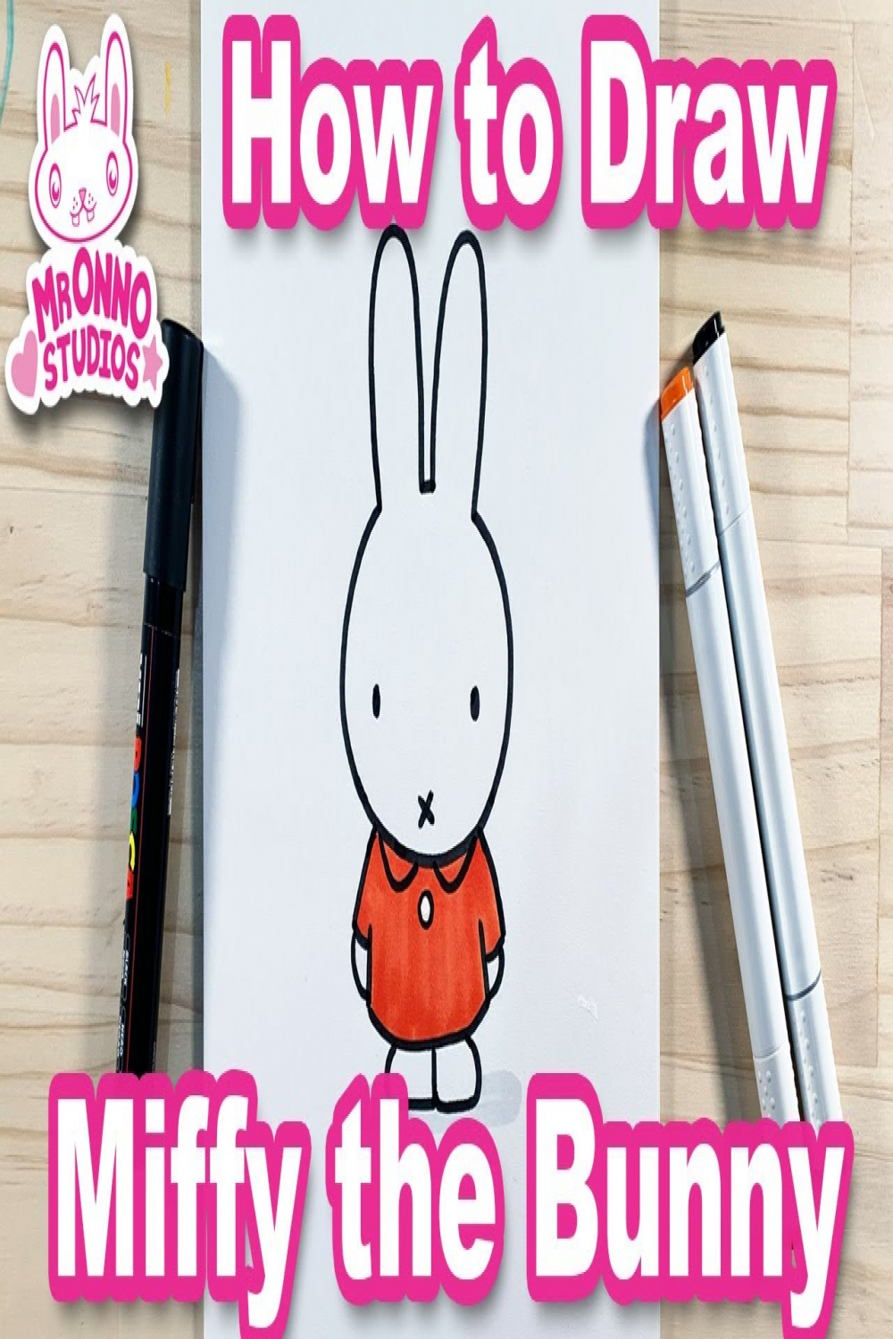 How to Draw Miffy the Bunny  Dick Bruna Character