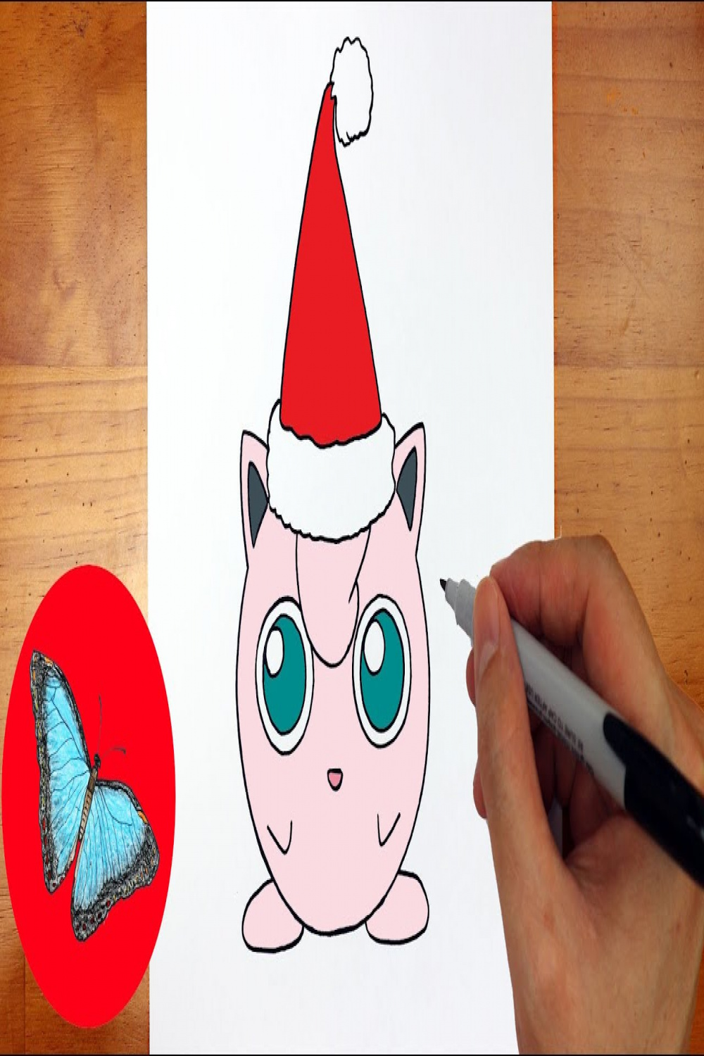 How To Draw Pokemon - Christmas Jigglypuff Easy Step by Step