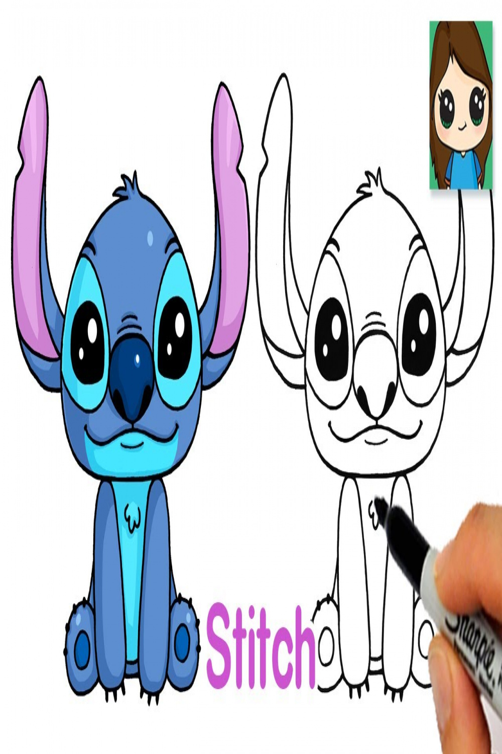 How to Draw Stitch from Lilo and Stitch (New)