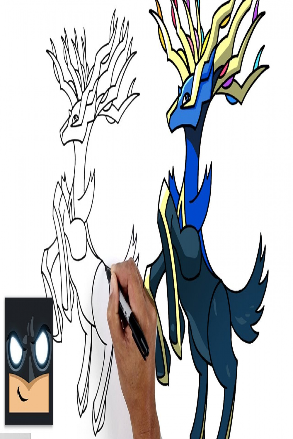 How To Draw Xerneas  Pokemon