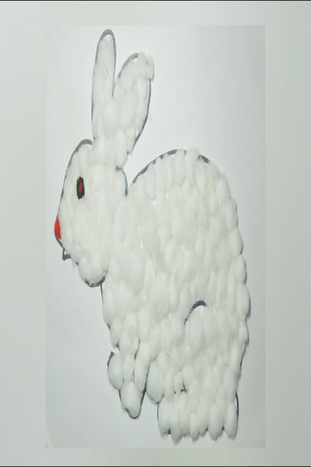 How to make rabbit with cotton POSTER