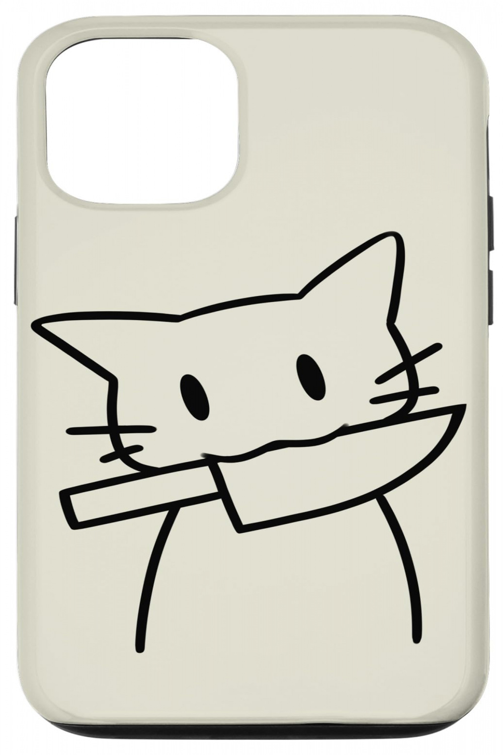 iPhone / Pro Cute Kawaii YK Coquette Cat with Knife Case