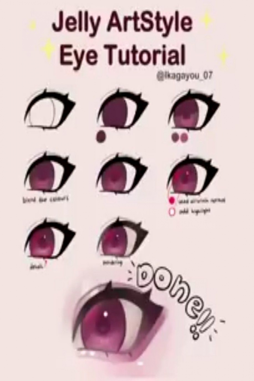 Jelly ArtStyle Eye Tutorial in   Eye tutorial, Digital art