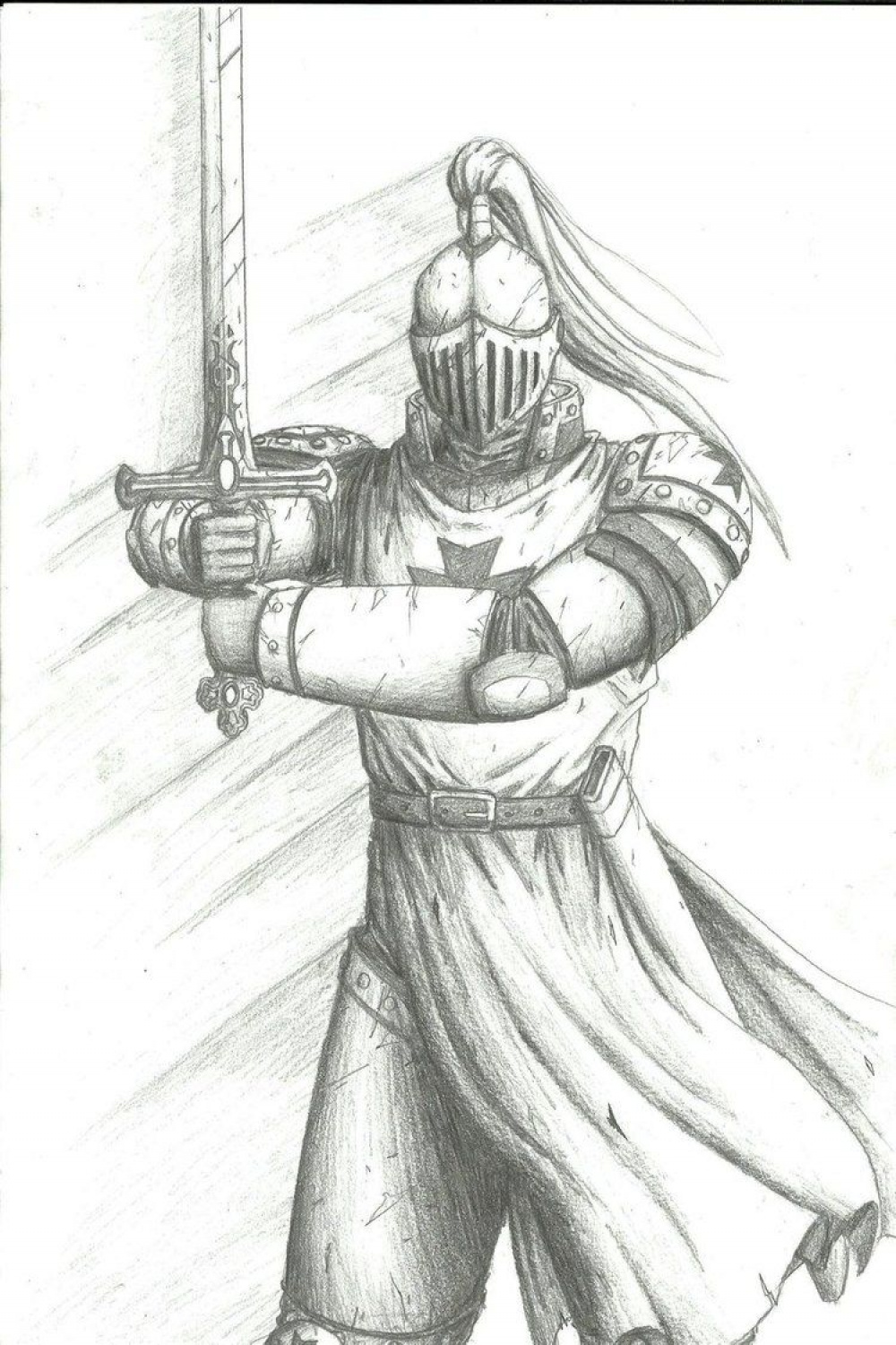 Knight  Knight drawing, Warrior drawing, Medieval drawings