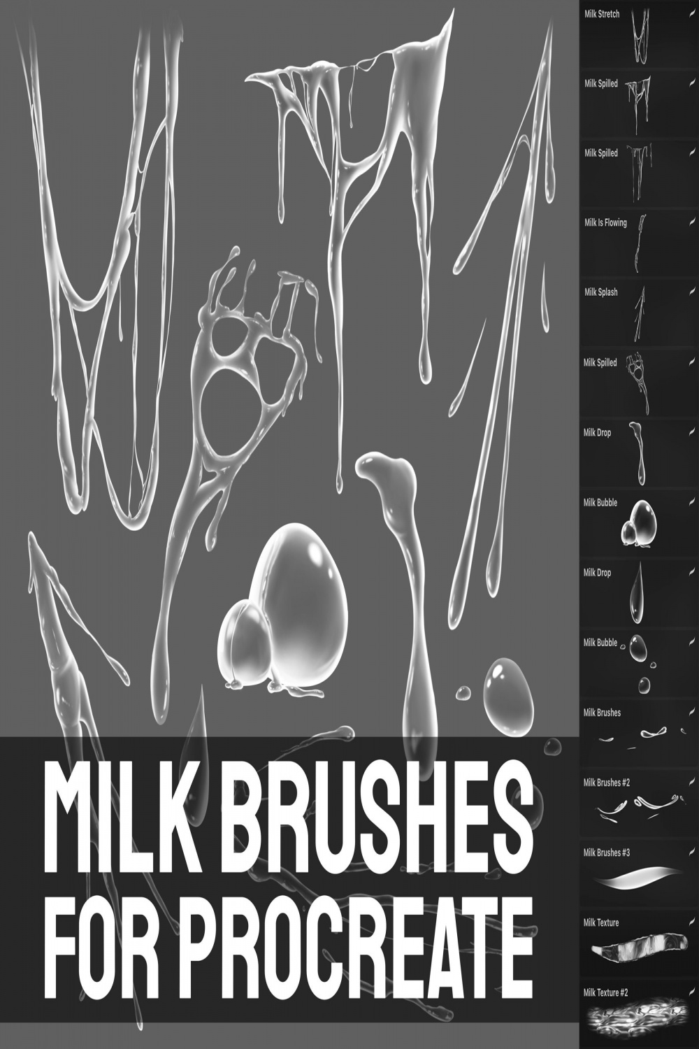 Milk Brushes for Procreate realistic D (Instant Download) - Etsy